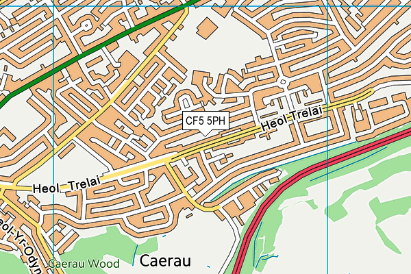CF5 5PH map - OS VectorMap District (Ordnance Survey) CF5 5PH map - OS VectorMap District (Ordnance Survey)
