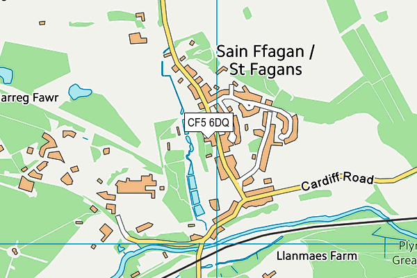 CF5 6DQ map - OS VectorMap District (Ordnance Survey) CF5 6DQ map - OS VectorMap District (Ordnance Survey)