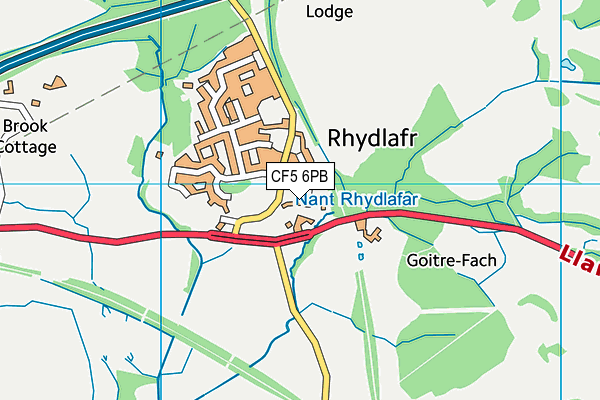 CF5 6PB map - OS VectorMap District (Ordnance Survey) CF5 6PB map - OS VectorMap District (Ordnance Survey)