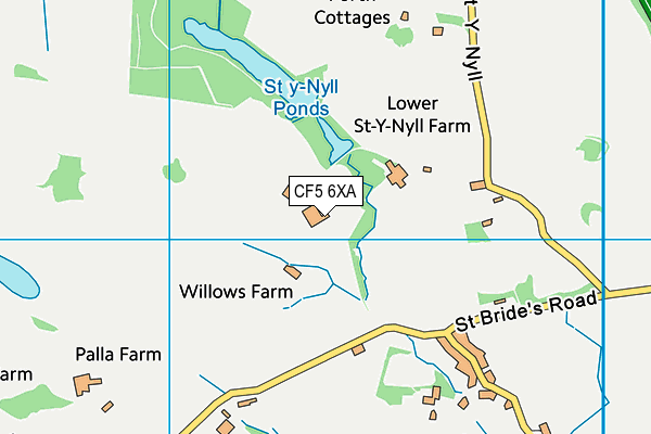 CF5 6XA map - OS VectorMap District (Ordnance Survey) CF5 6XA map - OS VectorMap District (Ordnance Survey)