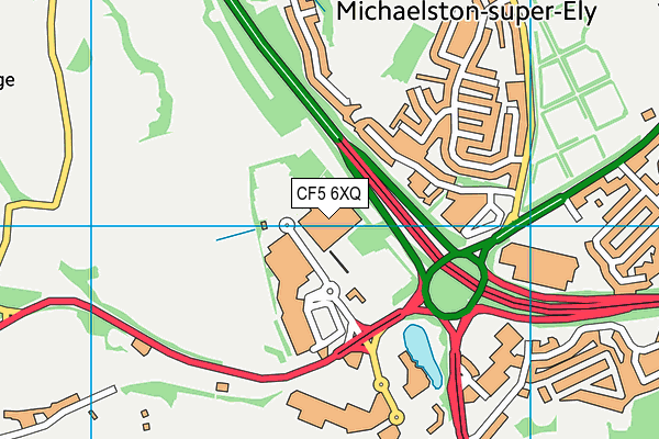 CF5 6XQ map - OS VectorMap District (Ordnance Survey) CF5 6XQ map - OS VectorMap District (Ordnance Survey)