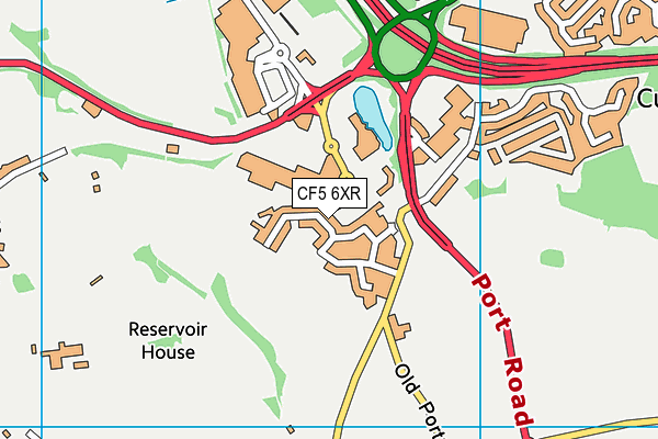 CF5 6XR map - OS VectorMap District (Ordnance Survey) CF5 6XR map - OS VectorMap District (Ordnance Survey)