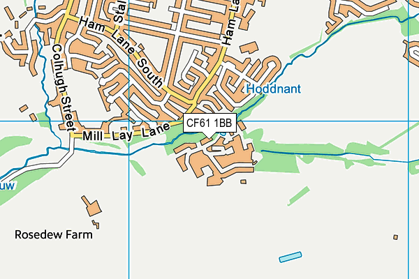CF61 1BB map - OS VectorMap District (Ordnance Survey) CF61 1BB map - OS VectorMap District (Ordnance Survey)