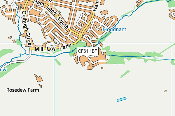 CF61 1BF map - OS VectorMap District (Ordnance Survey) CF61 1BF map - OS VectorMap District (Ordnance Survey)