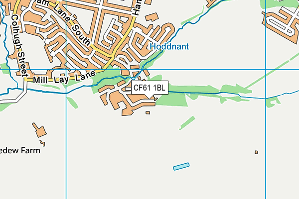 CF61 1BL map - OS VectorMap District (Ordnance Survey) CF61 1BL map - OS VectorMap District (Ordnance Survey)