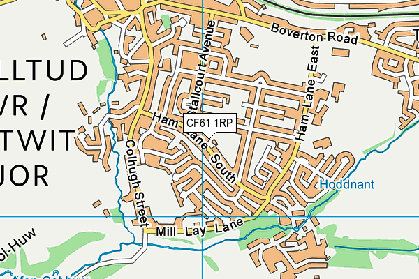 CF61 1RP map - OS VectorMap District (Ordnance Survey) CF61 1RP map - OS VectorMap District (Ordnance Survey)