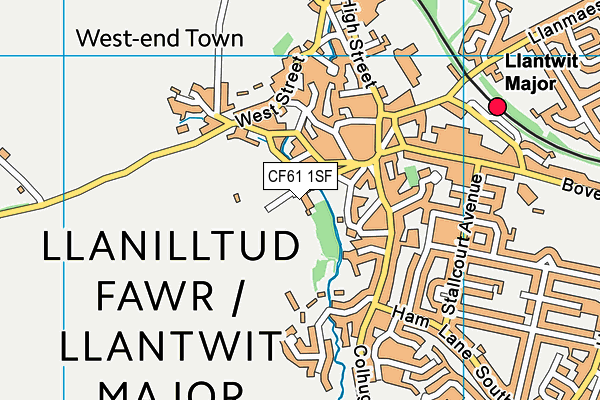 CF61 1SF map - OS VectorMap District (Ordnance Survey) CF61 1SF map - OS VectorMap District (Ordnance Survey)