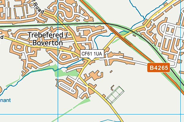 CF61 1UA map - OS VectorMap District (Ordnance Survey) CF61 1UA map - OS VectorMap District (Ordnance Survey)