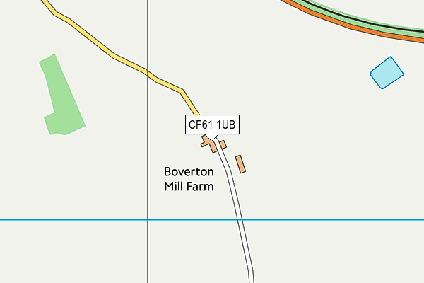 CF61 1UB map - OS VectorMap District (Ordnance Survey) CF61 1UB map - OS VectorMap District (Ordnance Survey)