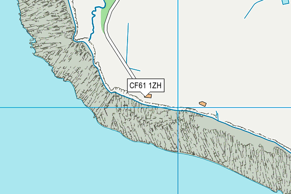 CF61 1ZH map - OS VectorMap District (Ordnance Survey) CF61 1ZH map - OS VectorMap District (Ordnance Survey)