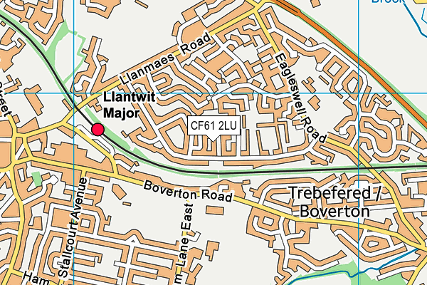 CF61 2LU map - OS VectorMap District (Ordnance Survey) CF61 2LU map - OS VectorMap District (Ordnance Survey)