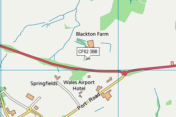 CF62 3BB map - OS VectorMap District (Ordnance Survey) CF62 3BB map - OS VectorMap District (Ordnance Survey)