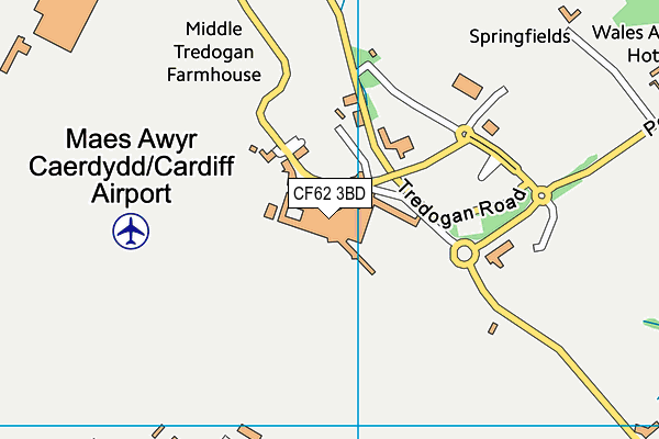 CF62 3BD map - OS VectorMap District (Ordnance Survey) CF62 3BD map - OS VectorMap District (Ordnance Survey)