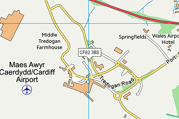 CF62 3BS map - OS VectorMap District (Ordnance Survey) CF62 3BS map - OS VectorMap District (Ordnance Survey)