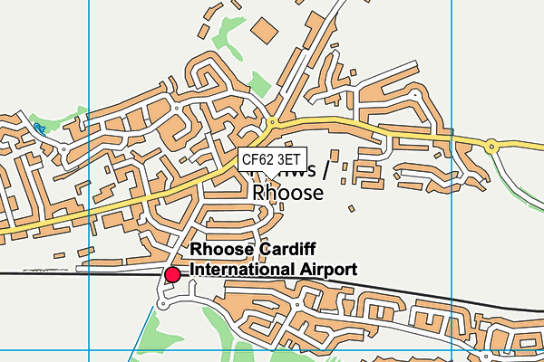 CF62 3ET map - OS VectorMap District (Ordnance Survey) CF62 3ET map - OS VectorMap District (Ordnance Survey)