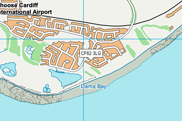 CF62 3LG map - OS VectorMap District (Ordnance Survey) CF62 3LG map - OS VectorMap District (Ordnance Survey)