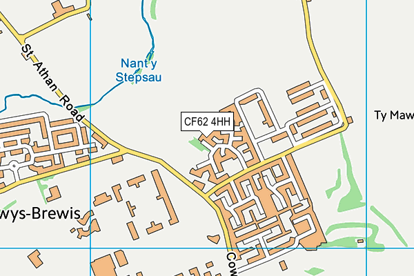 CF62 4HH map - OS VectorMap District (Ordnance Survey) CF62 4HH map - OS VectorMap District (Ordnance Survey)
