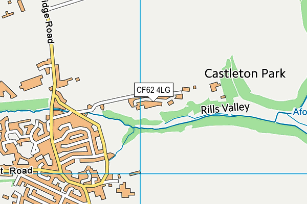 CF62 4LG map - OS VectorMap District (Ordnance Survey) CF62 4LG map - OS VectorMap District (Ordnance Survey)