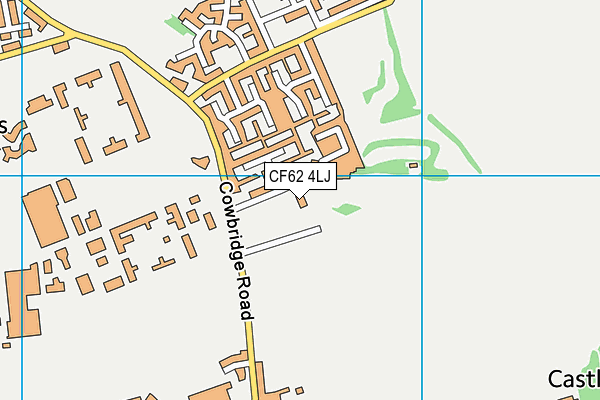 CF62 4LJ map - OS VectorMap District (Ordnance Survey) CF62 4LJ map - OS VectorMap District (Ordnance Survey)