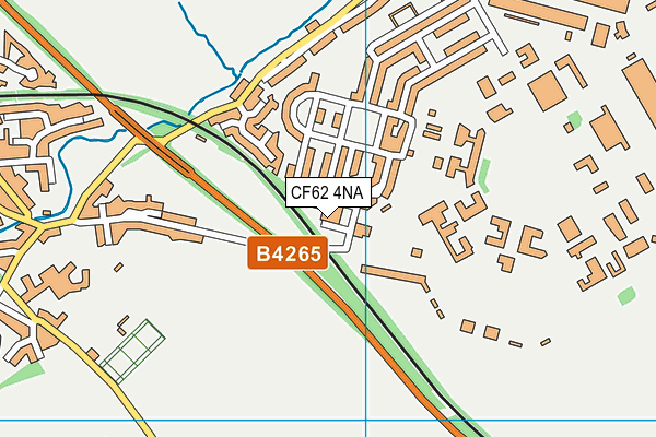 CF62 4NA map - OS VectorMap District (Ordnance Survey) CF62 4NA map - OS VectorMap District (Ordnance Survey)