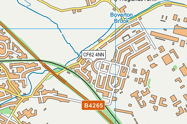 CF62 4NN map - OS VectorMap District (Ordnance Survey) CF62 4NN map - OS VectorMap District (Ordnance Survey)