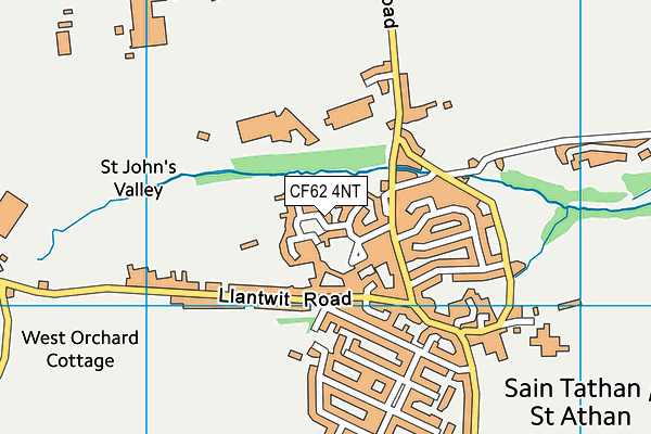 CF62 4NT map - OS VectorMap District (Ordnance Survey) CF62 4NT map - OS VectorMap District (Ordnance Survey)