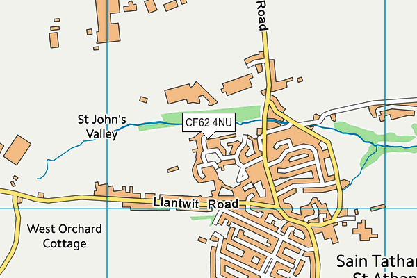 CF62 4NU map - OS VectorMap District (Ordnance Survey) CF62 4NU map - OS VectorMap District (Ordnance Survey)