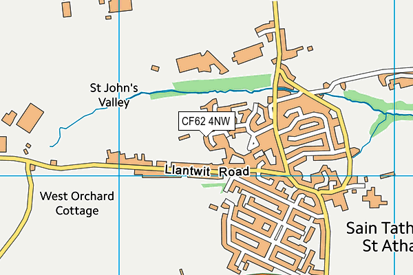 CF62 4NW map - OS VectorMap District (Ordnance Survey) CF62 4NW map - OS VectorMap District (Ordnance Survey)