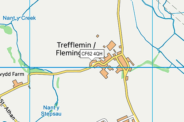 CF62 4QH map - OS VectorMap District (Ordnance Survey) CF62 4QH map - OS VectorMap District (Ordnance Survey)