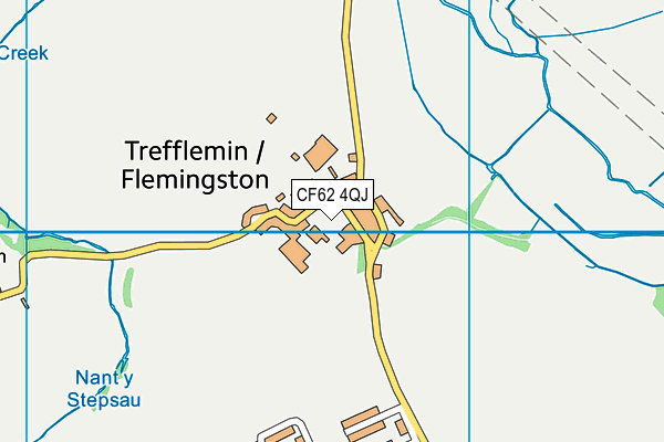 CF62 4QJ map - OS VectorMap District (Ordnance Survey) CF62 4QJ map - OS VectorMap District (Ordnance Survey)
