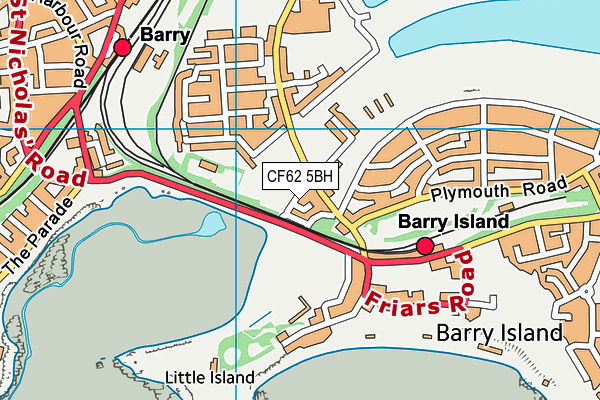 CF62 5BH map - OS VectorMap District (Ordnance Survey) CF62 5BH map - OS VectorMap District (Ordnance Survey)