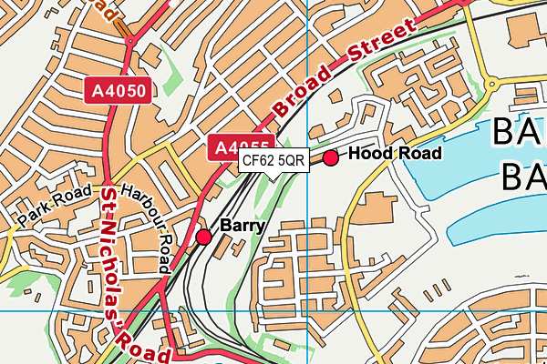 CF62 5QR map - OS VectorMap District (Ordnance Survey) CF62 5QR map - OS VectorMap District (Ordnance Survey)