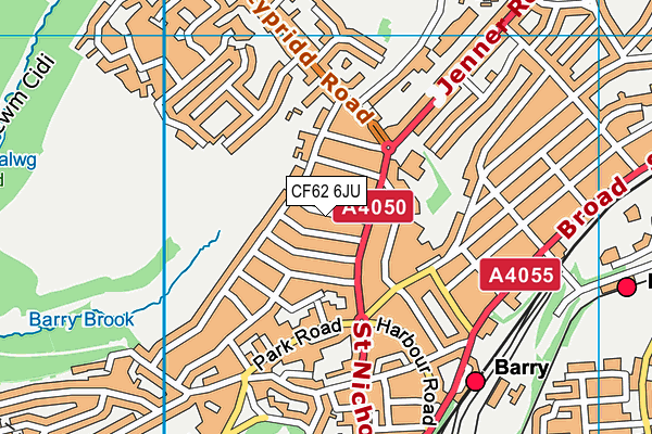 CF62 6JU map - OS VectorMap District (Ordnance Survey) CF62 6JU map - OS VectorMap District (Ordnance Survey)