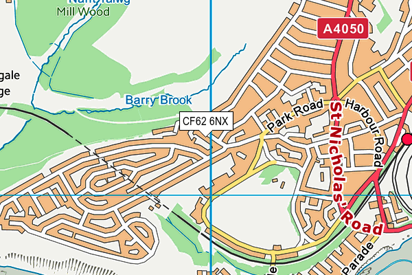 CF62 6NX map - OS VectorMap District (Ordnance Survey) CF62 6NX map - OS VectorMap District (Ordnance Survey)