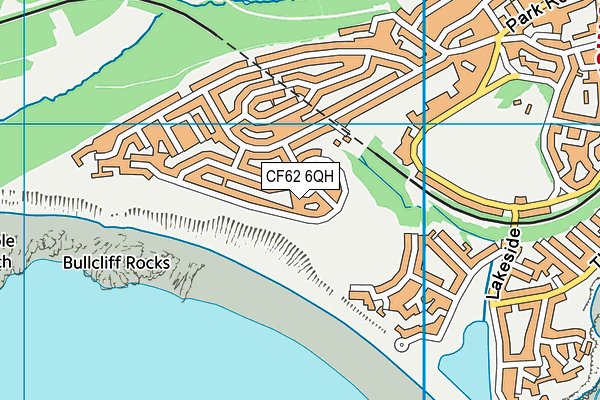 CF62 6QH map - OS VectorMap District (Ordnance Survey) CF62 6QH map - OS VectorMap District (Ordnance Survey)
