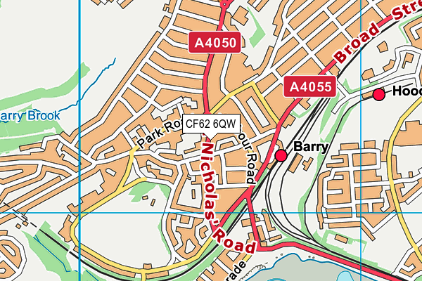 CF62 6QW map - OS VectorMap District (Ordnance Survey) CF62 6QW map - OS VectorMap District (Ordnance Survey)