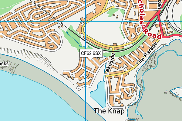 CF62 6SX map - OS VectorMap District (Ordnance Survey) CF62 6SX map - OS VectorMap District (Ordnance Survey)