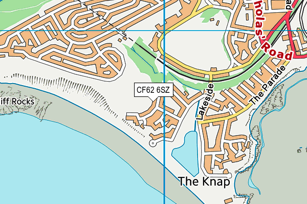 CF62 6SZ map - OS VectorMap District (Ordnance Survey) CF62 6SZ map - OS VectorMap District (Ordnance Survey)