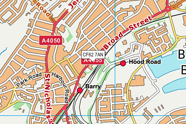 CF62 7AN map - OS VectorMap District (Ordnance Survey) CF62 7AN map - OS VectorMap District (Ordnance Survey)