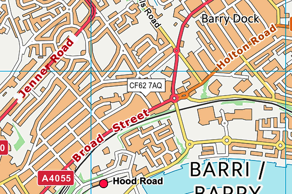 CF62 7AQ map - OS VectorMap District (Ordnance Survey) CF62 7AQ map - OS VectorMap District (Ordnance Survey)