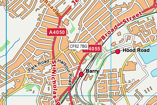 CF62 7BG map - OS VectorMap District (Ordnance Survey) CF62 7BG map - OS VectorMap District (Ordnance Survey)