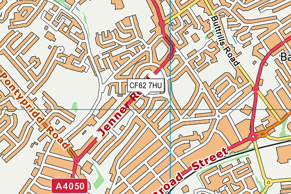 CF62 7HU map - OS VectorMap District (Ordnance Survey) CF62 7HU map - OS VectorMap District (Ordnance Survey)