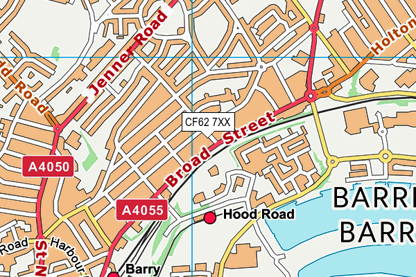 CF62 7XX map - OS VectorMap District (Ordnance Survey) CF62 7XX map - OS VectorMap District (Ordnance Survey)