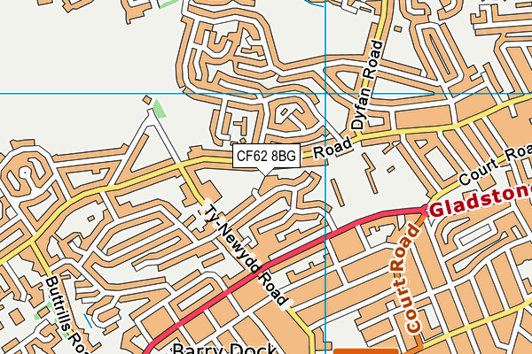 CF62 8BG map - OS VectorMap District (Ordnance Survey) CF62 8BG map - OS VectorMap District (Ordnance Survey)
