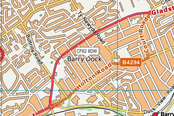 CF62 8DW map - OS VectorMap District (Ordnance Survey) CF62 8DW map - OS VectorMap District (Ordnance Survey)