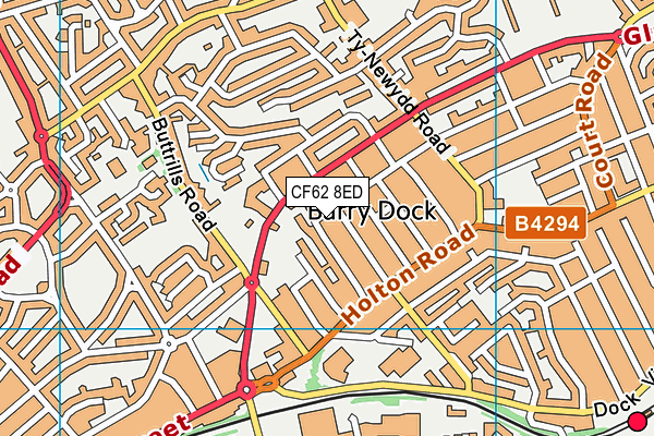 CF62 8ED map - OS VectorMap District (Ordnance Survey) CF62 8ED map - OS VectorMap District (Ordnance Survey)