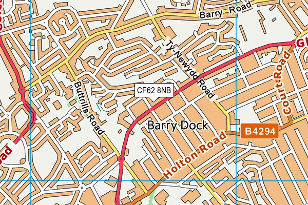 CF62 8NB map - OS VectorMap District (Ordnance Survey) CF62 8NB map - OS VectorMap District (Ordnance Survey)