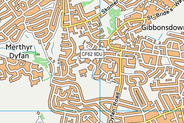 CF62 9DU map - OS VectorMap District (Ordnance Survey) CF62 9DU map - OS VectorMap District (Ordnance Survey)
