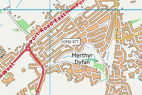 CF62 9TT map - OS VectorMap District (Ordnance Survey) CF62 9TT map - OS VectorMap District (Ordnance Survey)