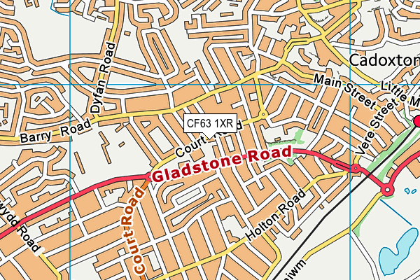 CF63 1XR map - OS VectorMap District (Ordnance Survey) CF63 1XR map - OS VectorMap District (Ordnance Survey)